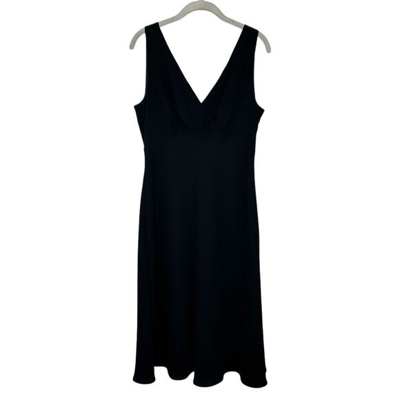 Vintage Talbots Women’s Black V Neck Sleeveless A Line Dress Size 10 - Picture 1 of 6